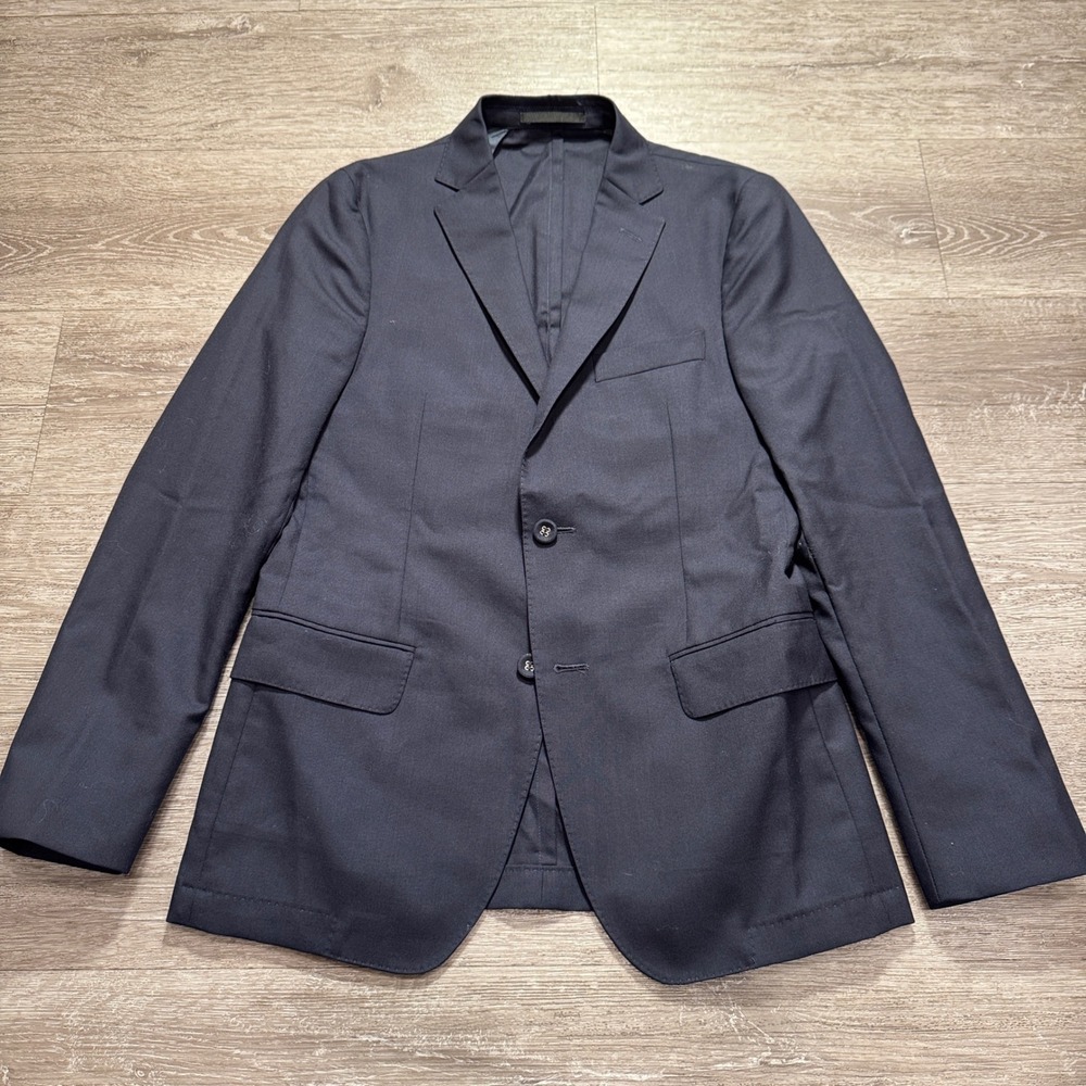 Officine Generale Blazer Mens 38 Blue Wool Arthus Quiet Luxury Sport Coat Jacket